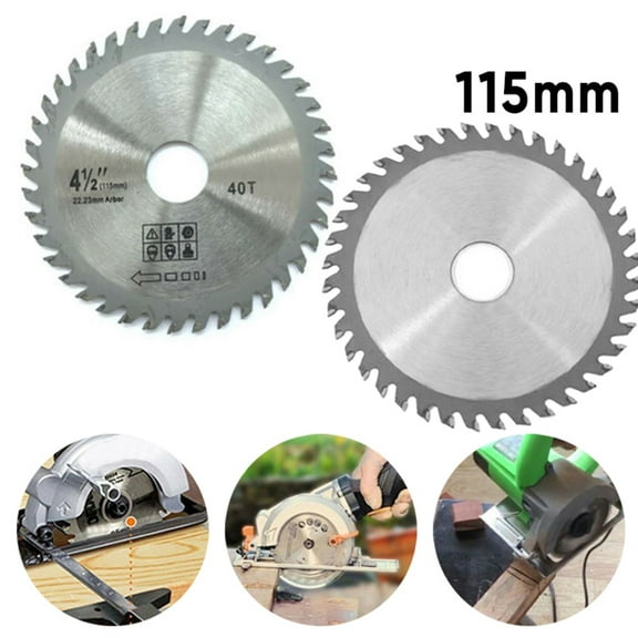 SPRING PARK 2Pcs/Set 4.5 inch 40T Metal High Speed Steel Saw Disc Wheel Cutting Blades, Mini Circular Saw Blade