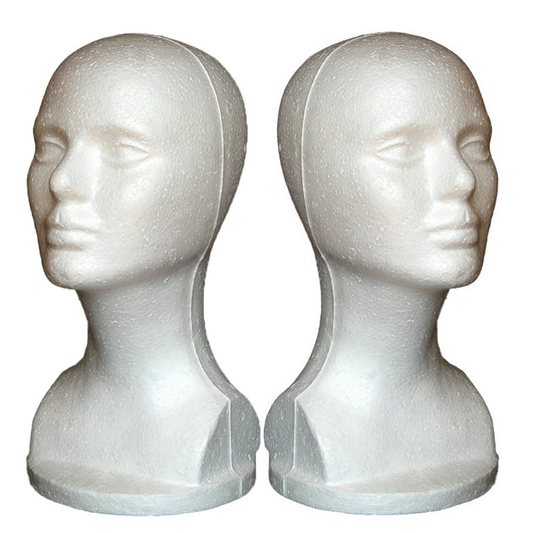 FRCOLOR mannequin head human body model eye glasses holder cap for men  headphone stand manikin foam heads for wigs wig head wig stand head model  hat