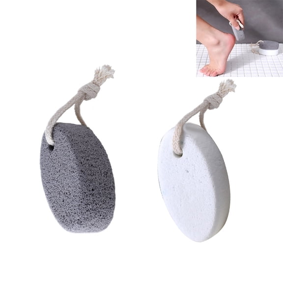 SPRING PARK 2Pcs/Set Natural Pumice Stone for Feet/Hand Pedicure Tools Hard Skin Callus Remover Scrubber Natural Foot File Exfoliation to Remove Dead Skin