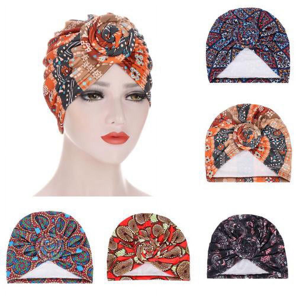 Spring Turban Images SPRING PARK 2pcs Women Stretch Turban Hats for Women Leaf Print Hair ...