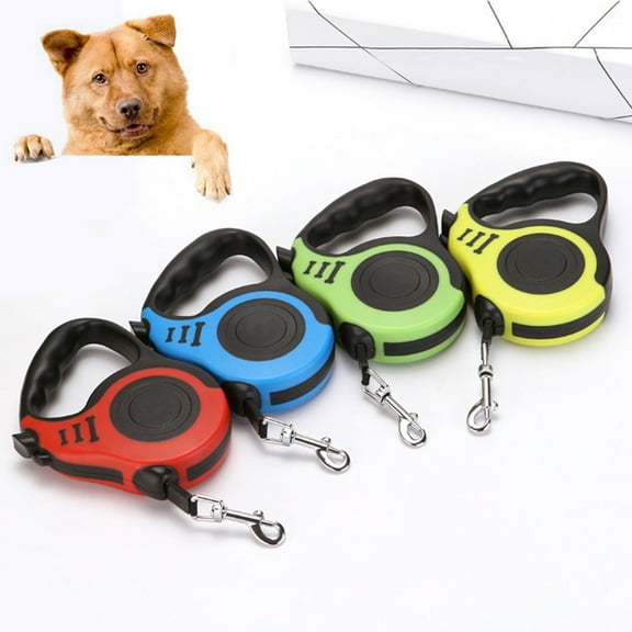 SPRING PARK 3/5m Retractable Dog Leash,Dog Traction Tape for Large Medium Small Dogs,One Button Break and Lock System