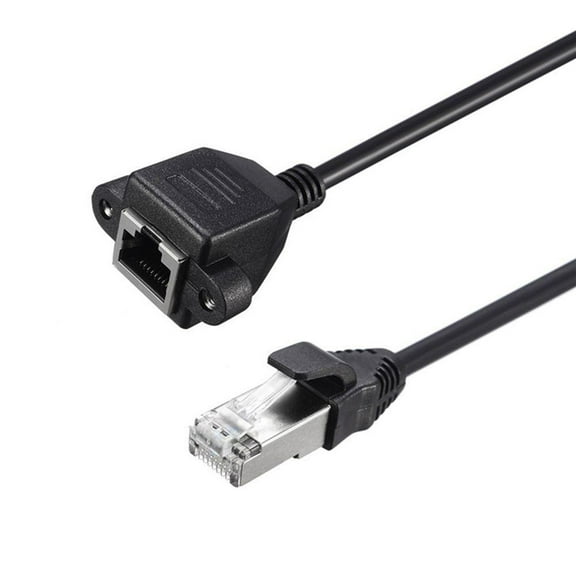 SPRING PARK 30cm RJ45 Male to Female Network Adapter Ethernet Extension Cable for PC Laptop