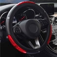 thumbnail image 1 of SPRING PARK 38cm Fashion Dragon Design Faux Leather Car Steering Wheel Cover Interior Decor, 1 of 7