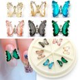 thumbnail image 1 of SPRING PARK 3D Butterfly Nail Art Decor Luxury Crystal Nail Jewelry Manicure, 1 of 6