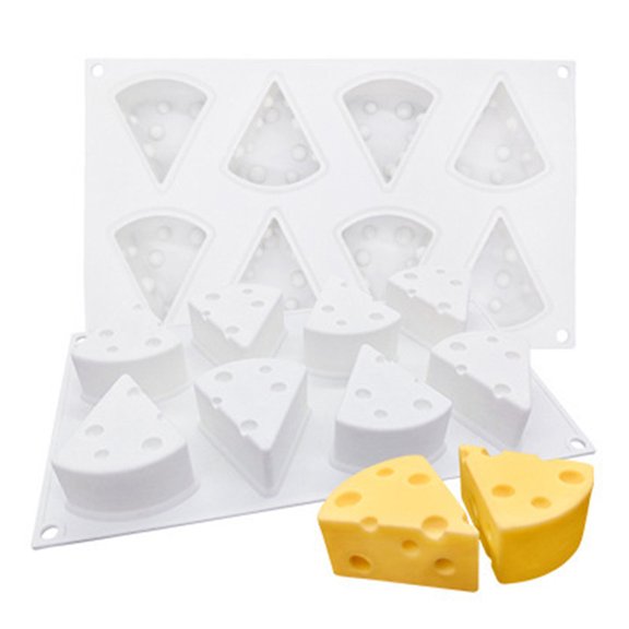 SPRING PARK 3D Cheese Shape Silicone Mousse Mold for Baking Cake Candy/French Dessert/Pastry/Chocolate Mold/ Non stick
