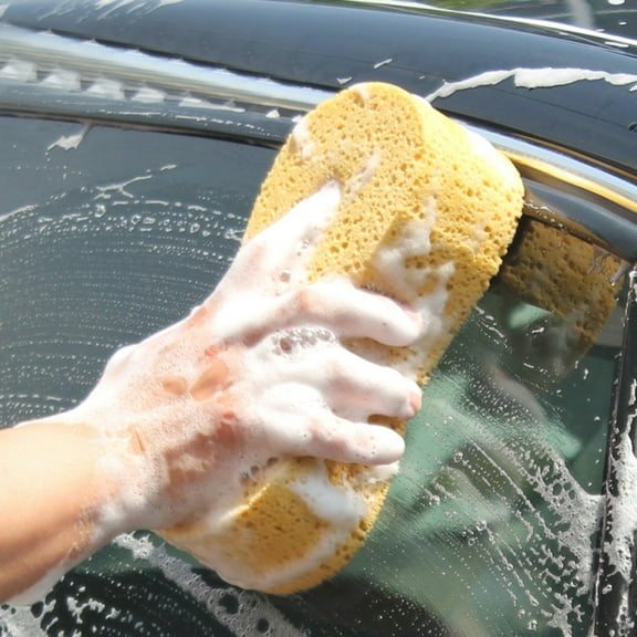 SPRING PARK 3Pcs Auto Car Windshield Soft Absorbent Perforated Washing Cleaning Sponge Pads