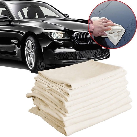 SPRING PARK 3Pcs Drying Cloth Car Drying Towel Real Leather Super Absorbent Fast Drying Natural Chamois Car Wash Cloth Accessory