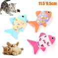 thumbnail image 1 of SPRING PARK 3Pcs Plush Cute Cat Fish Interactive Pet Kitty Toy Fish Plush Catnip Bite-resistant Chew Toy, 1 of 7
