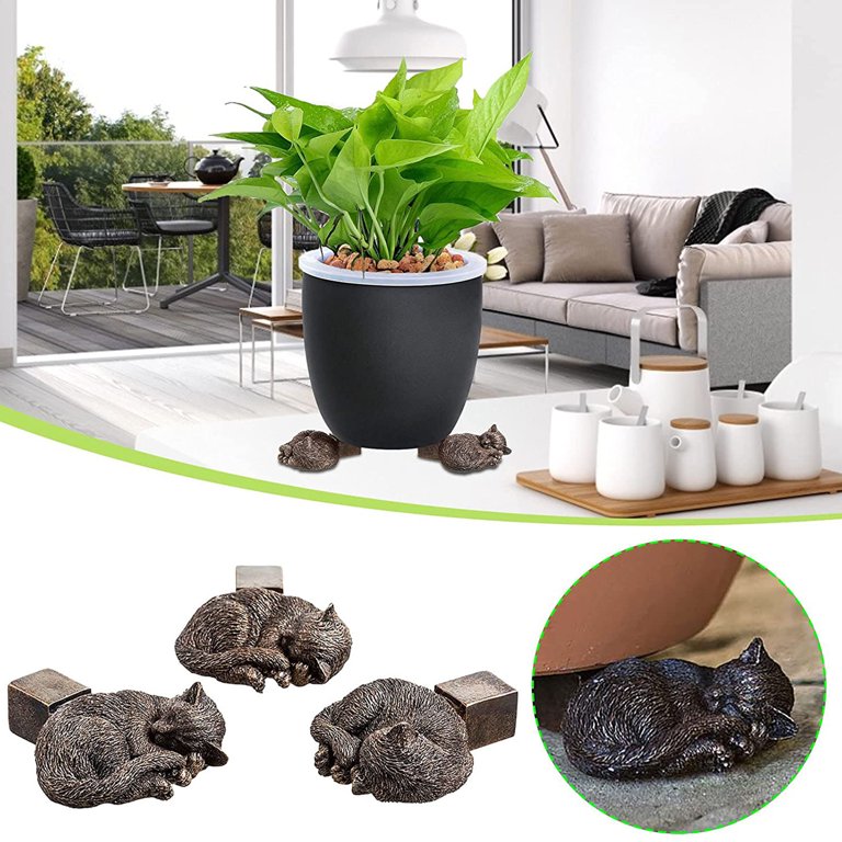SPRING PARK 3Pcs/Set Pot Feet for Outdoor Planters Planter Risers for Pots  Indoor Drainage Turtle/Cat Shape Planter Feet Planter Improve Airflow,  Drainage, Decorative Feet for Planters - Walmart.com