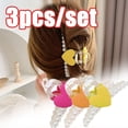 thumbnail image 1 of SPRING PARK 3pcs Heart Imitation Pearl Hair Claw Clips Hair Jaw Clips Barrettes Hair Claw Clamps Hair Accessories for Women Girls, 1 of 8
