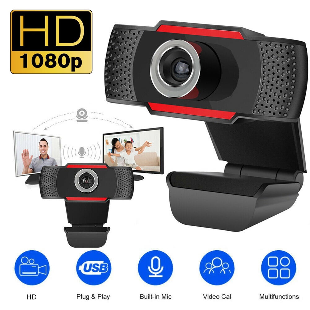 SPRING PARK 480/720/1080P USB 2.0 Webcam Video Web Camera with Microphone for PC Computer