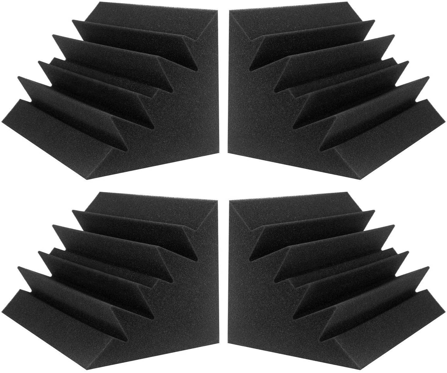SPRING PARK 4Pcs/Set Acoustic Foam Bass Trap Studio Foam Soundproof ...