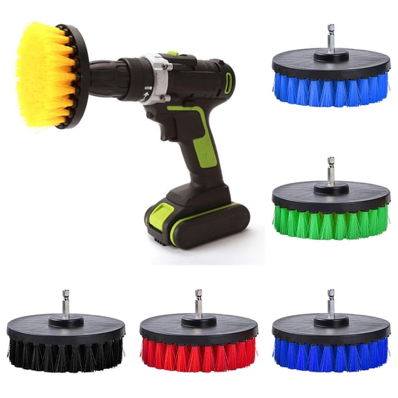 SPRING PARK 5 inch Solid Electric Drill Brush Power Scrub for Wooden Furniture Car Interiors