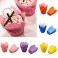 thumbnail image 1 of SPRING PARK 50Pcs Baking Paper Cups, Greaseproof Parchment Muffin Liners Holders, Tulip Style Baking Wrappers for Wedding, Birthday Party, 1 of 7