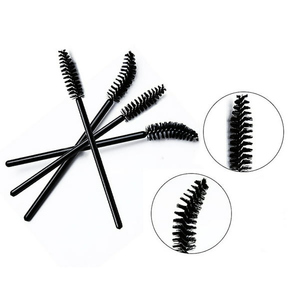 SPRING PARK 50Pcs Disposable Crystal Eyelash Brush Mascara Wands Extension Makeup Brush