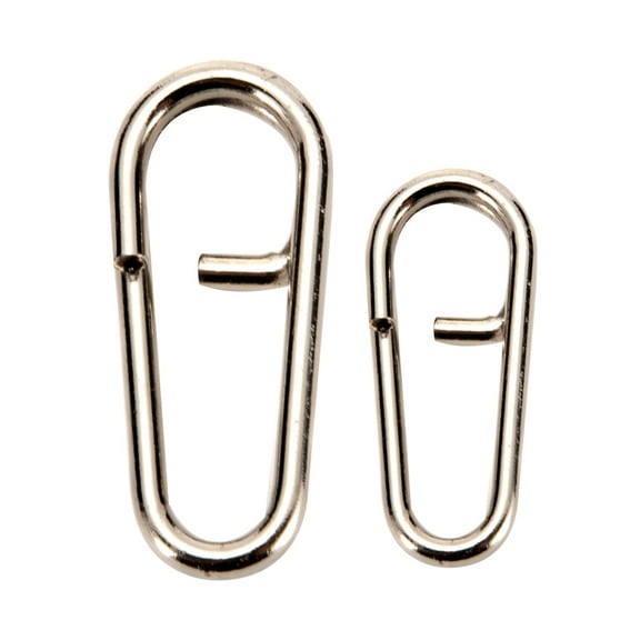 SPRING PARK 50Pcs Power Clips Fishing Speed Clips, Stainless Steel Fast Change Snaps Tackle Connector