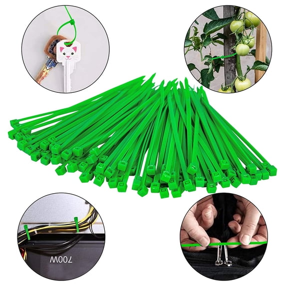 SPRING PARK 50Pcs Reusable Garden Plastic Plant Cable Ties Adjustable Tree Climbing Support Tie