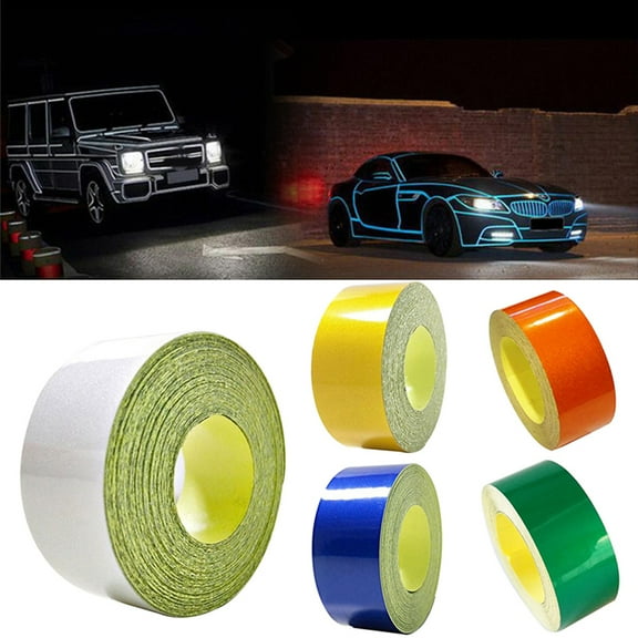 SPRING PARK 5M Reflective Sticker Tape Car Truck Body DIY Self-Adhesive Warning Strip Decal