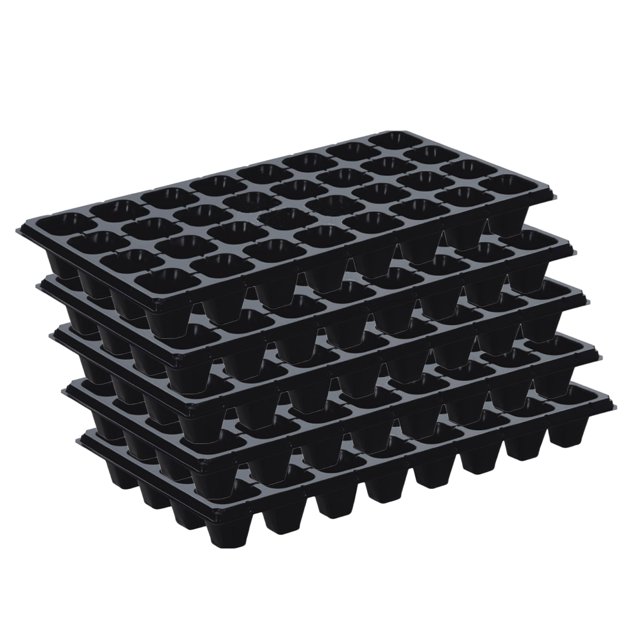 SPRING PARK 5Pcs Nursery Pots Seed Starting Kit Plastic Plant Trays