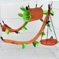 thumbnail image 1 of SPRING PARK 5Pcs/Set Hamster Warm Ropeway Hammock Hanging Cage Nest Bed House Toys Ferret Rat Squirrel Pet Bird, 1 of 7
