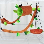 SPRING PARK 5Pcs/Set Hamster Warm Ropeway Hammock Hanging Cage Nest Bed House Toys Ferret Rat Squirrel Pet Bird