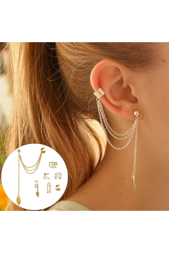 5Pcs/Set or 7Pcs/Set Fashion Women Ear Cuff Earrings Non Piercing Helix Cuff Earring
