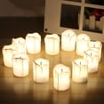 thumbnail image 1 of SPRING PARK 5Pcs Simulated LED Candle Flameless Electronic Candle New Year Birthday Wedding Thanksgiving Day Party DIY Decor Gift, 1 of 7