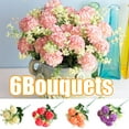 thumbnail image 1 of SPRING PARK 6 Bouquets Artificial Hydrangea Silk Flowers Heads Full Hydrangea Flowers Artificial with Stems for Wedding Home Party Shop Baby Shower Decoration, 1 of 7