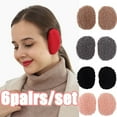 thumbnail image 1 of SPRING PARK 6 Pairs Unisex Bandless Ear Warmers Fleece Ear Muffs Thick Winter Ear Covers, 1 of 6