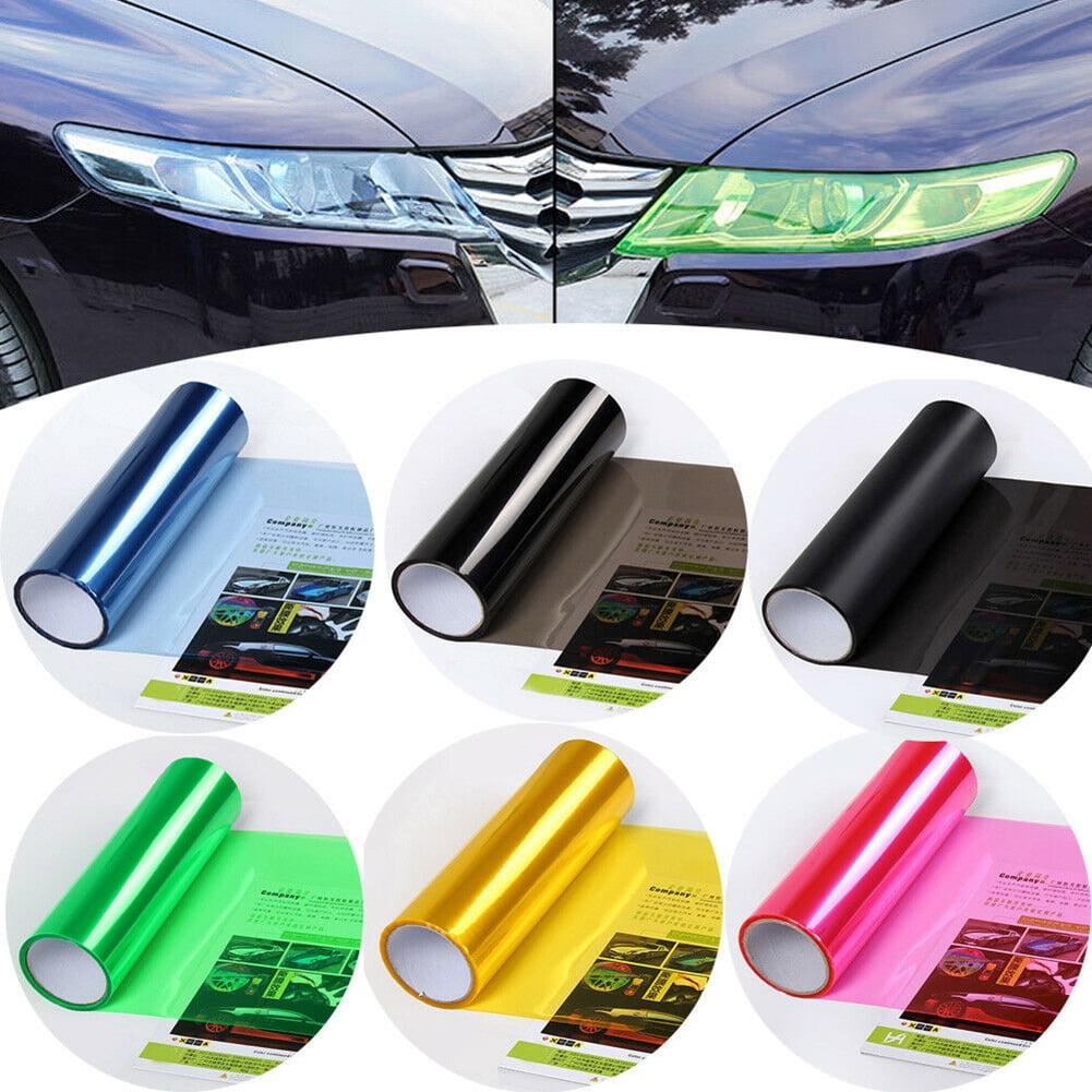 SPRING PARK 60cmx30cm Car Light Styling Headlight Taillight Wrap Sheet ...