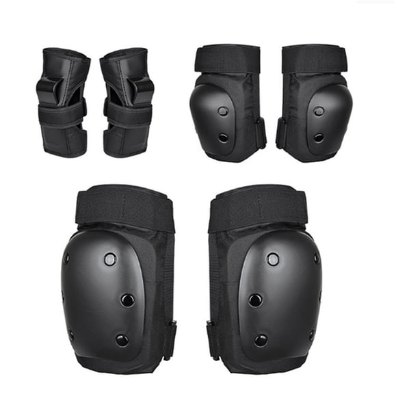 SPRING PARK 6Pcs/Set Child Adult Knee Pads Elbow Pads Wrist Guards Protective Gear Set for Multi Sports Skateboarding Inline Roller Skating Cycling Biking Bicycle Scooter