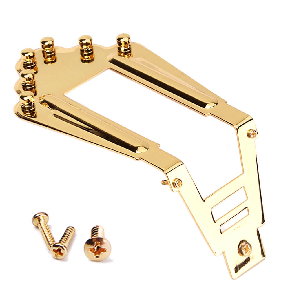 SPRING PARK Acoustic Guitar Trapeze Tailpiece Bridge for Jazz Archtop ...