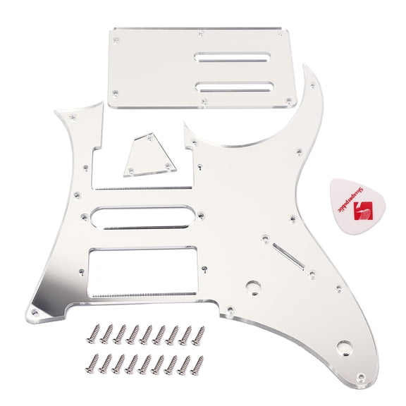 SPRING PARK Acrylic HSH Pickguard Back Plate Truss Rod Cover Set for Ibanez RG350 EXZ EX HSH