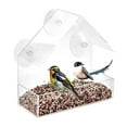 thumbnail image 1 of SPRING PARK Acrylic Transparent Bird Squirrel Feeder Tray Birdhouse Window Suction Cup Mount, 1 of 7