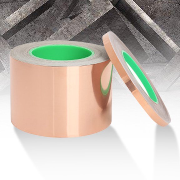 SPRING PARK Adhesive Sticker Single-sided High Temperature Resistance Conductive Shielding Copper Foil Tape for Transformer (20m)