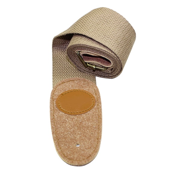 SPRING PARK Adjustable Guitar Strap Canvas Faux Leather Ends Strap for Acoustic Guitar, Electric Guitar, Bass & Mandolins