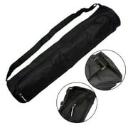 SPRING PARK Adjustable Waterproof Yoga Mat Bag with Large Pocket, Black