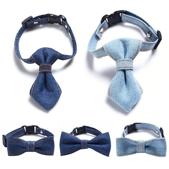 SPRING PARK Adorable Bow Tie Adjustable Grooming Necktie Pet Collar For Small Cat Dog Puppy