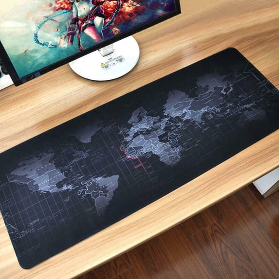 SPRING PARK Anti-Slip World Map Gaming Mouse Mice Keyboard Pad Mat Cushion for PC Laptop