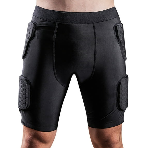 SPRING PARK Anti-collision Men Padded Football Girdle Hip and Thigh Protector for Football Paintball Basketball Ice Skating Rugby Soccer Hockey and All Other Contact Sports