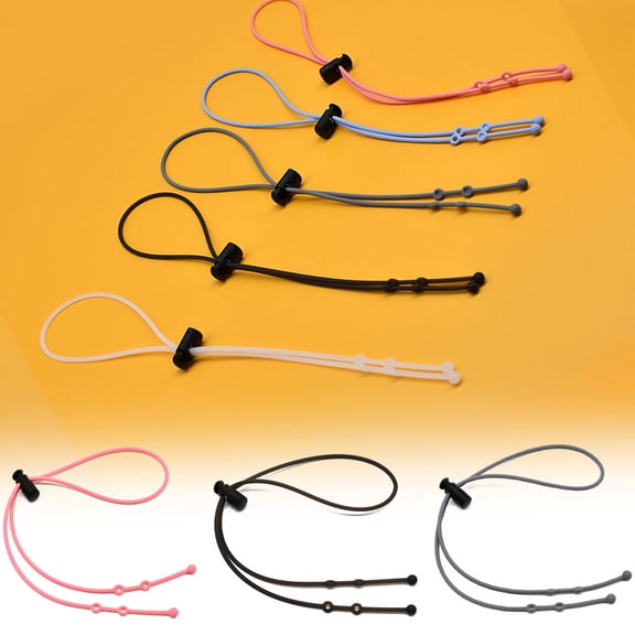 SPRING PARK Anti-slip Adjustable Flat Lanyard Extender Ear Savers Strap Holder