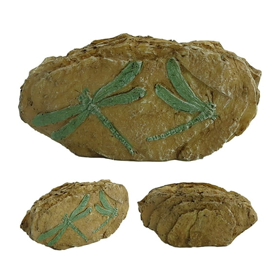 SPRING PARK Aquarium Ornament Simulation Landscaping Cave Resin Dinosaur Fossil Fish Tank Decoration, Basking Ledges for Fish, Reptiles, Amphibians for Fishbowl