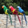 thumbnail image 1 of SPRING PARK Artificial Birds Feathered Birds Parrot Figure Decor Fake Parrot for Craft Summer Modern Jungle Garden Home Ornament Decoration, 1 of 6
