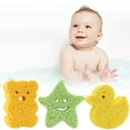 thumbnail image 1 of SPRING PARK Baby Bath Sponge Soft Baby Sponge for Bathing,Cute Cartoon Shapes Kids Bath Sponges for Infants, 1 of 5