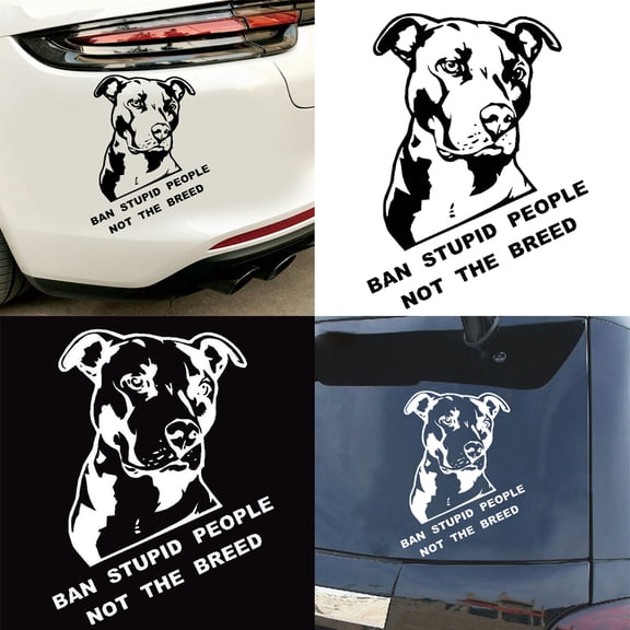 SPRING PARK Ban Stupid People Not Breed Pitbull Auto Car Styling Sticker Body Window Decal