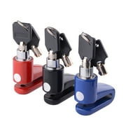 SPRING PARK Bicycle Disc Brake Lock Mini Anti-Theft Wheel Security Lock with Plastic Frame & Keys for Mountain Road MTB Bike Cycling Rotor Disc Brake Wheel Lock