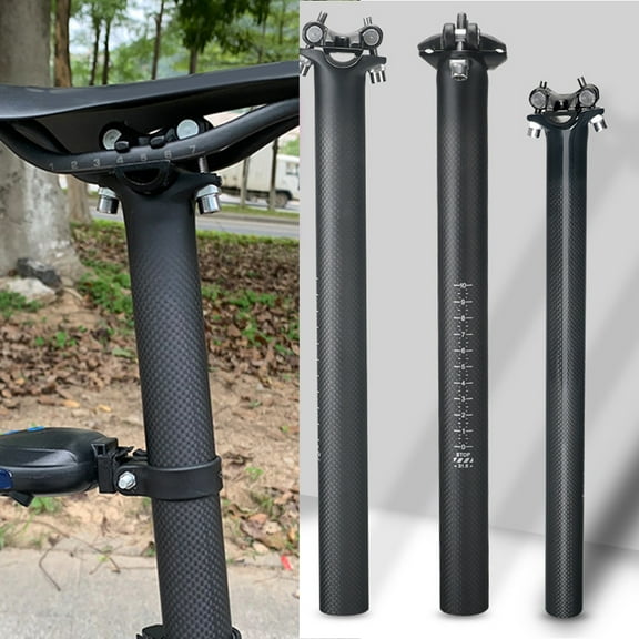 SPRING PARK Bicycle Seat Post 27.2/30.8/31.6mm 350/450mm Carbon Fiber Seatpost for MTB Road Bike