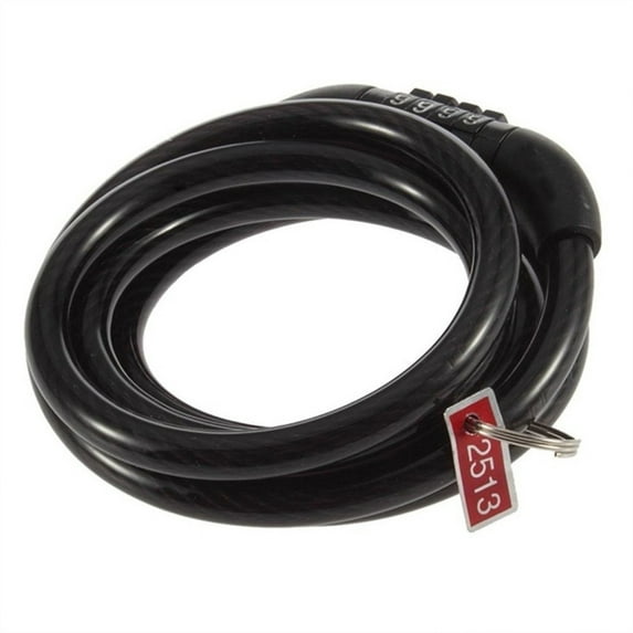SPRING PARK Bike Bicycle Lock 4 Digit Combination Code Steel Cable Security Password Cycling