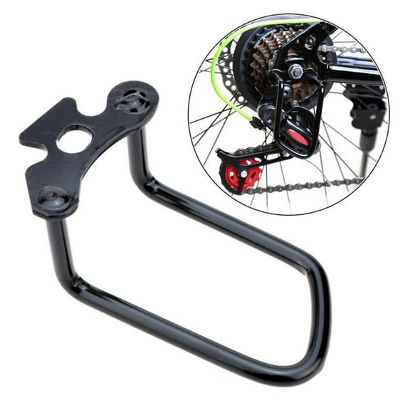 SPRING PARK Bike Bicycle Rear Derailleur Guard Rack Protector Adjustable Cycling Rear Derailleur Chain Protective Guard for Outdoor Mountain Road Cycling Bike