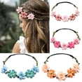 thumbnail image 1 of SPRING PARK Boho Women Pearl Flower Floral Hairband Headband Festival Party Wedding, 1 of 8